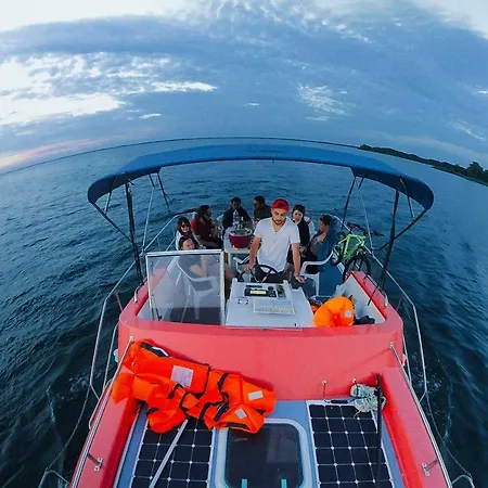 Botel Vintage Houseboats At Malchin Harbor By Kuhnle-Tours