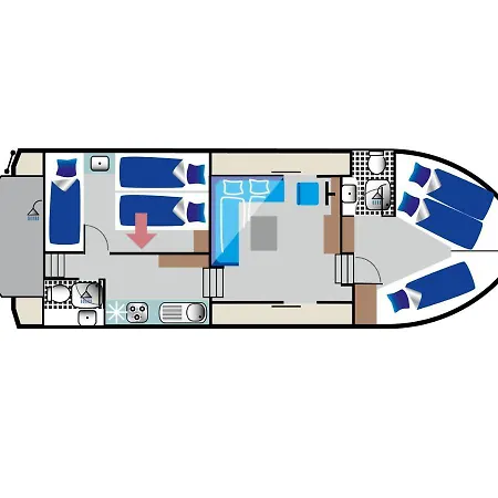 Houseboats At Malchin Marina By Kuhnle-Tours Bateau-hôtel Malchin