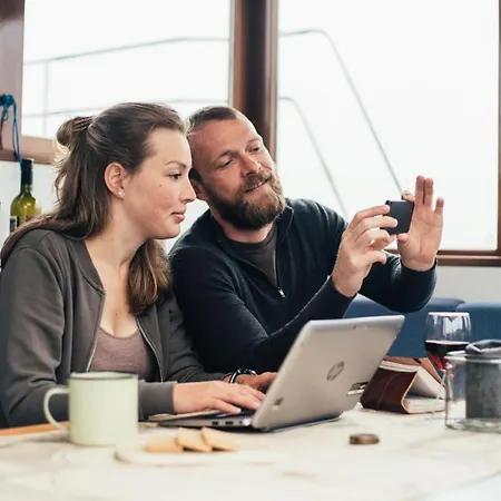 Vintage Houseboats At Malchin Harbor By Kuhnle-Tours