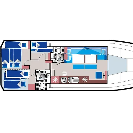 Houseboats At Malchin Marina By Kuhnle-Tours Bateau-hôtel *